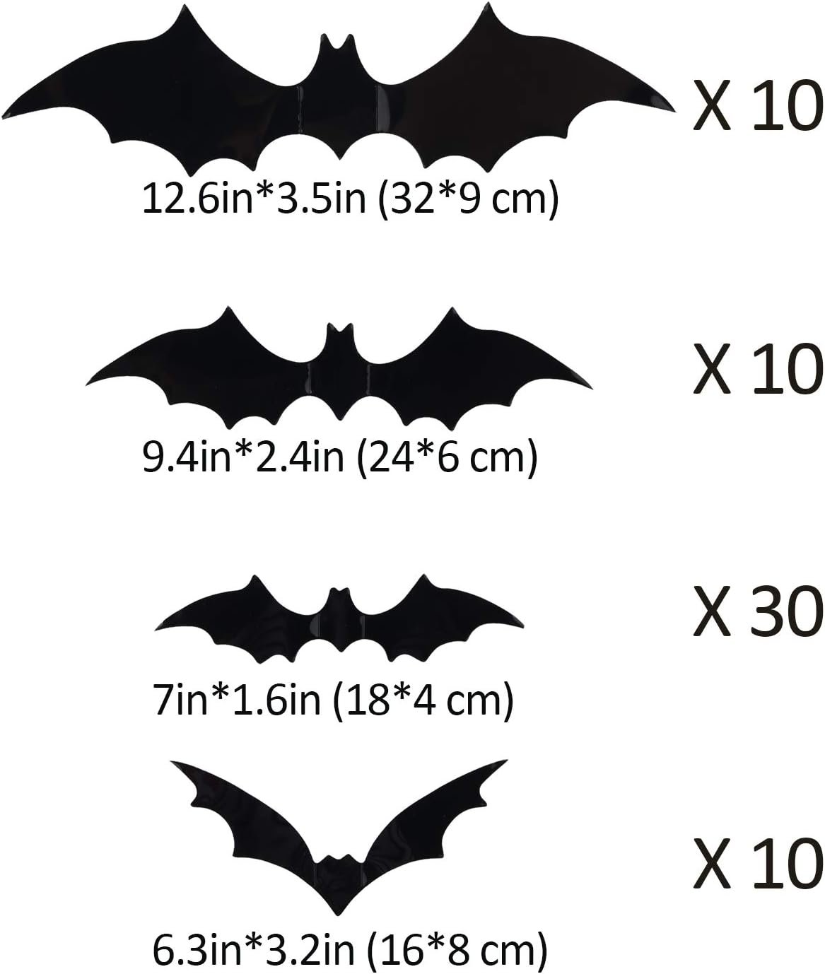 Coogam Halloween Bats Decoration