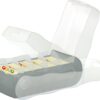Croco Index Card Box A7 Translucent-Grey