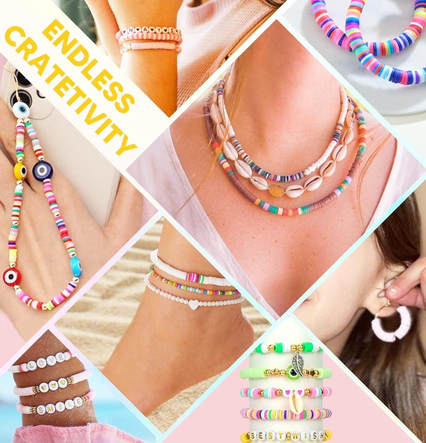 Clay Beads Bracelet Making Kit
