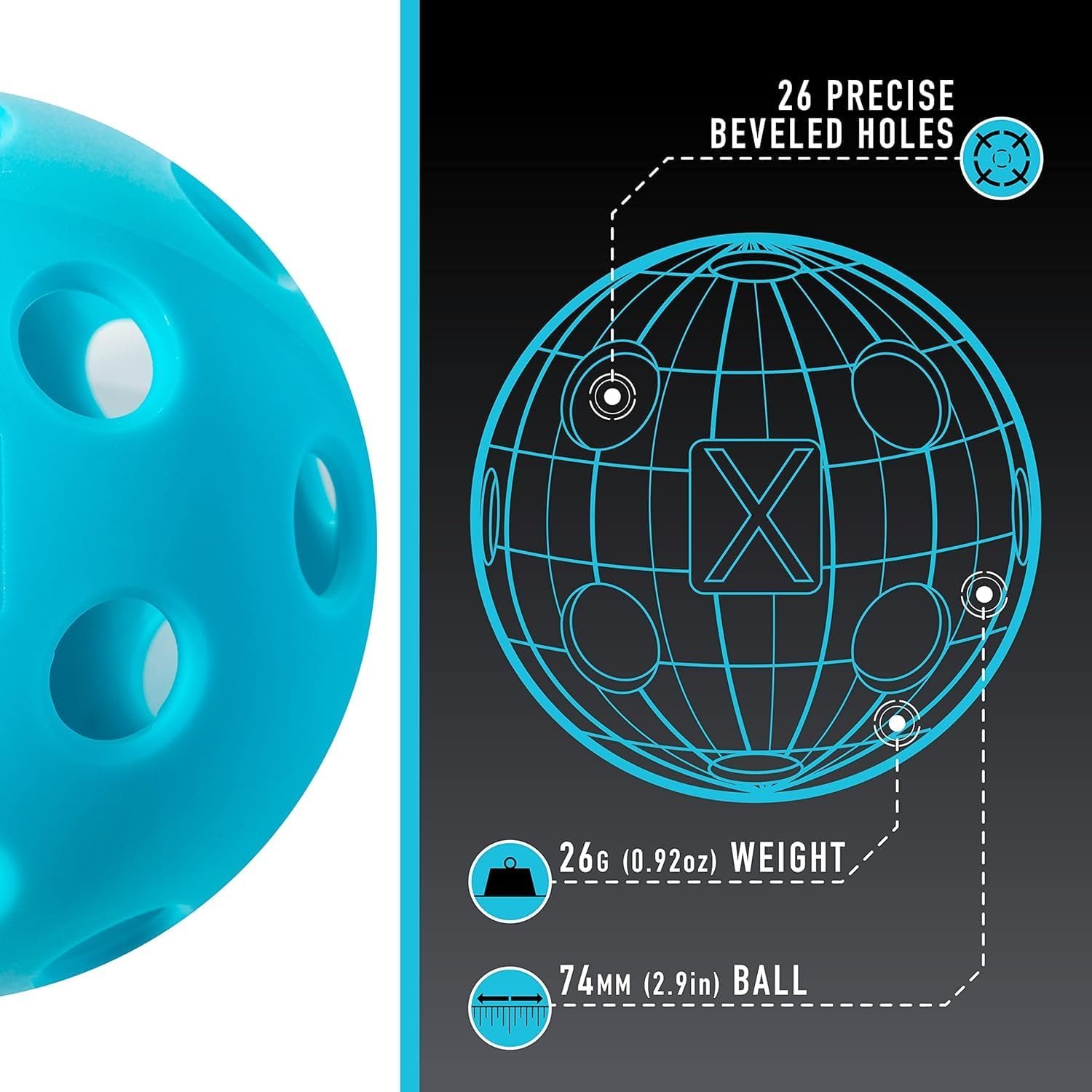 Franklin Sports X-26 Indoor Pickleballs
