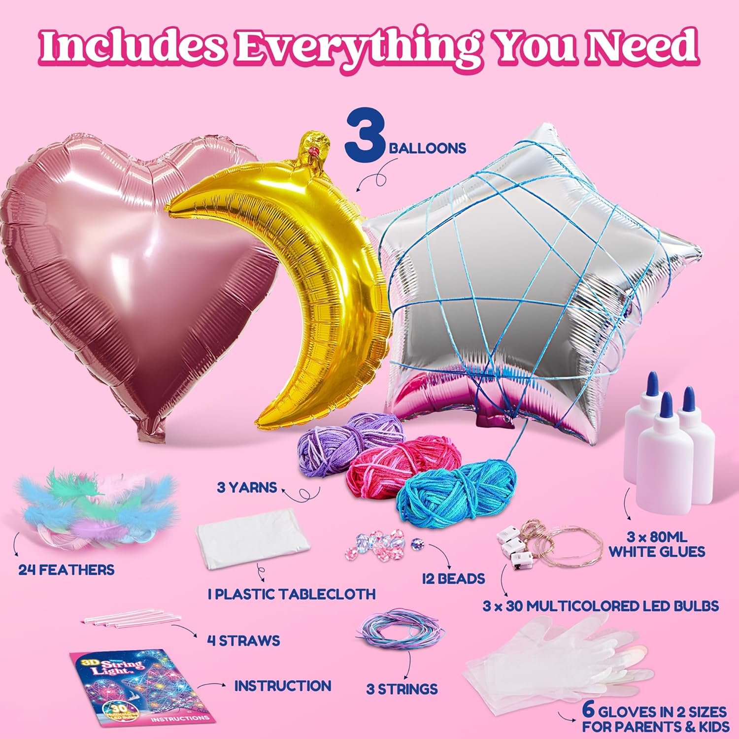 Klever Kits 3D String Art Kit