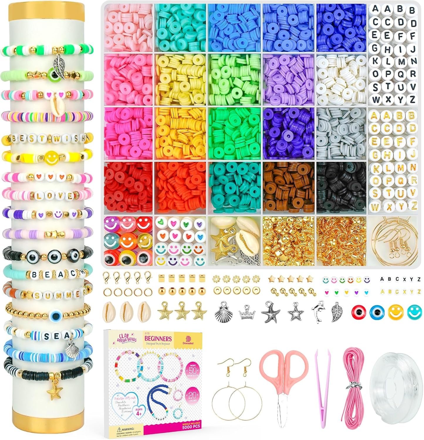 Clay Beads Bracelet Making Kit
