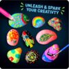 Kids Rock Painting Kit Glow in The Dark