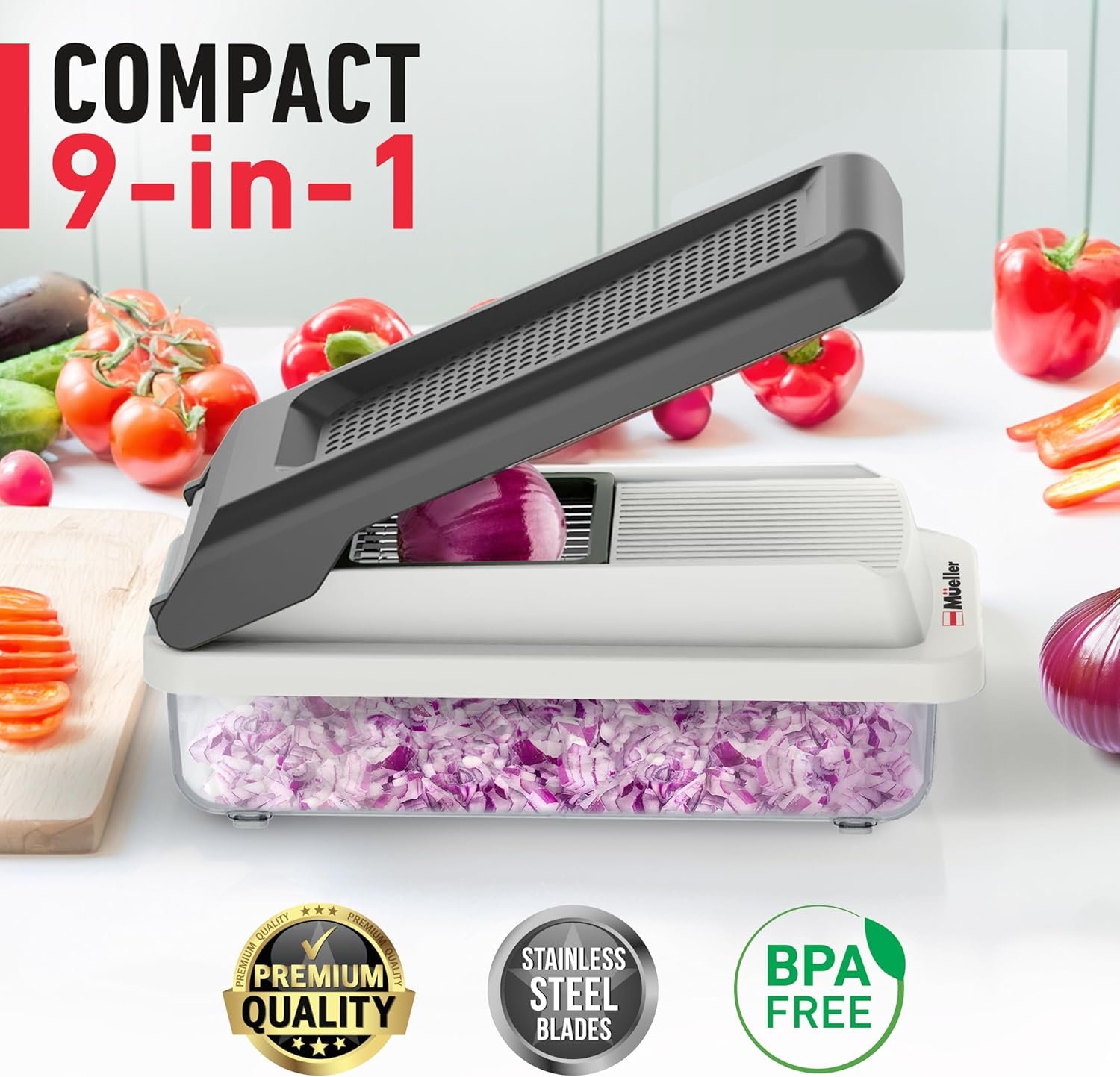 Mueller Vegetable Chopper 9 Blade