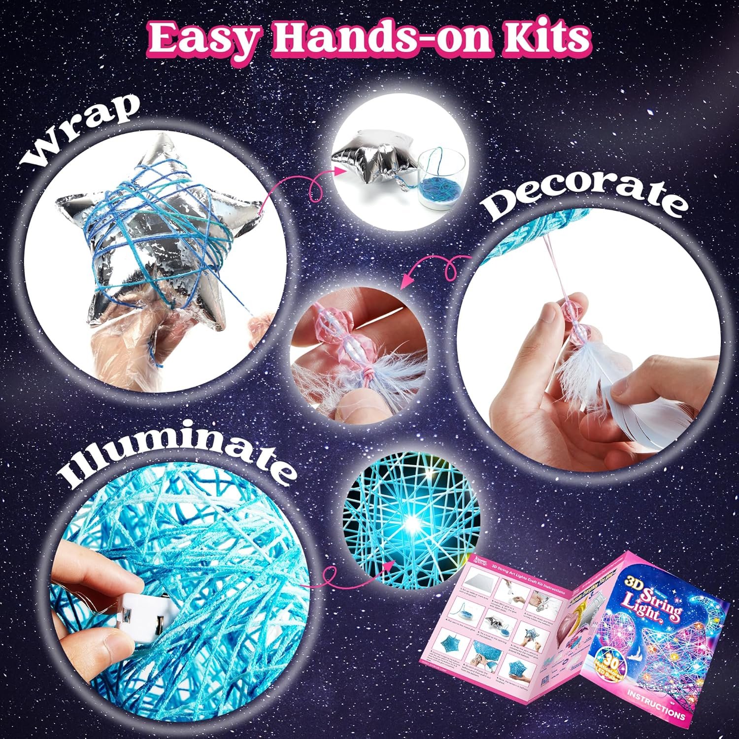 Klever Kits 3D String Art Kit