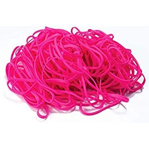 Hot Pink Rubber Bands Size 33, 200/Bag